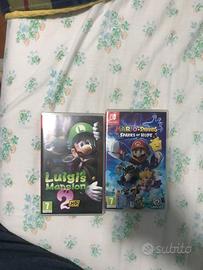 Nintendo switch luigi’s mansions 2/mario+rabbids