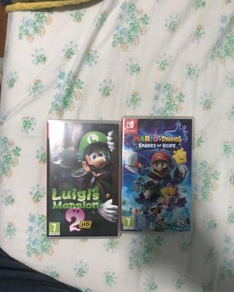 Nintendo switch luigi’s mansions 2/mario+rabbids