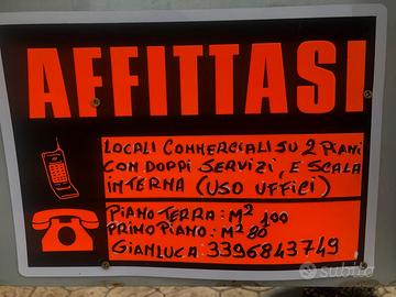 Locali uso ufficio piano terra e primo piano