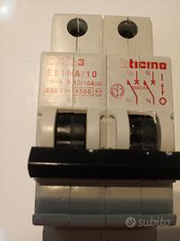 Interruttore Bticino magnetotermico 1P+N 10A