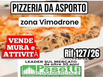 PIZZERIA D'ASPORTO di mq 40 in zona Vimodrone