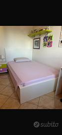 Letto contenitore IKEA MALM 120x200 e materaso new