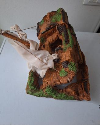 decorazione  per acquari nuovi mezza nave