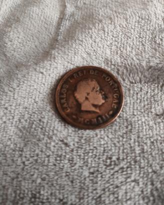 Moneta INDIA PORTOGHESE - 1/2 TANGA 1903 -.