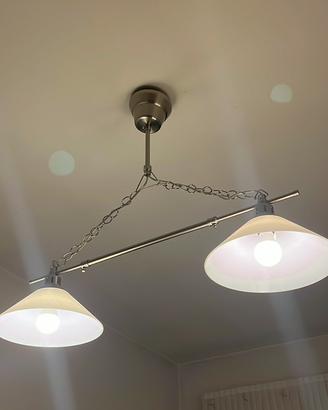 Lampadario in acciaio