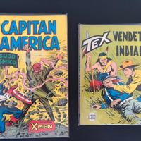 2 fumetti Tex e Captain America originali lire 200