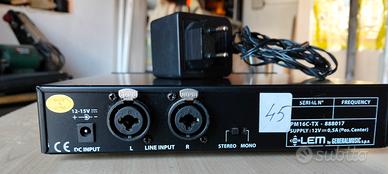 trasmettitore radio per microfono lem pm16c