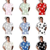 Stock ingrosso uomo t shirt floreali casual