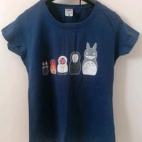 Maglia Donna Blu Film Miyazaki Tg.S. Totoro.