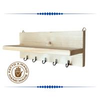 APPENDICHIAVI IN LEGNO CON MENSOLA FATTO A MANO