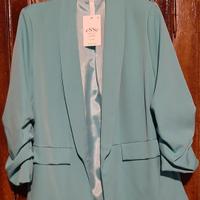 blazer taglia unica color Tiffany 