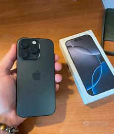 iPhone 16 pro 256GB Titanio Nero