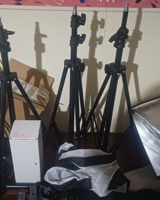 set attrezzatura per fotografia