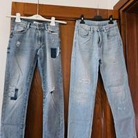 Due paia Jeans moda  blu