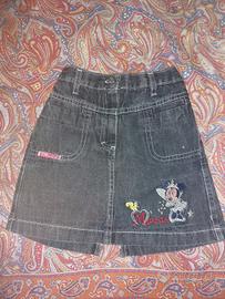 gonna jeans bimba Minnie 3-4 anni Disney