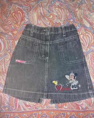 gonna jeans bimba Minnie 3-4 anni Disney