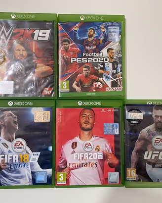 Set 5 Giochi Xbox one, compatibili xbox  series x
