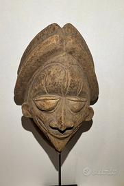 Maschera africana rara antica 1900 Punu - Gabon