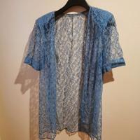 Coprispalle sartoriale di pizzo azzurro