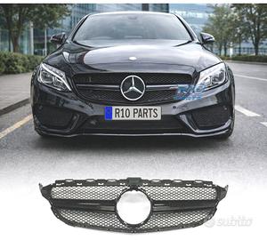 GRIGLIA MERCEDES W205 14-18 LOOK AMG C63 NERO LUCI