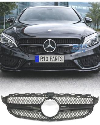 GRIGLIA MERCEDES W205 14-18 LOOK AMG C63 NERO LUCI