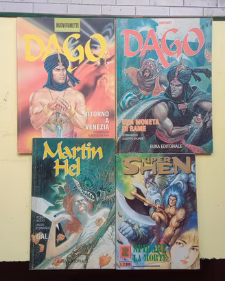 Fumetti SUPER SHEN, DAGO, MARTIN HEL (1994/1996)
