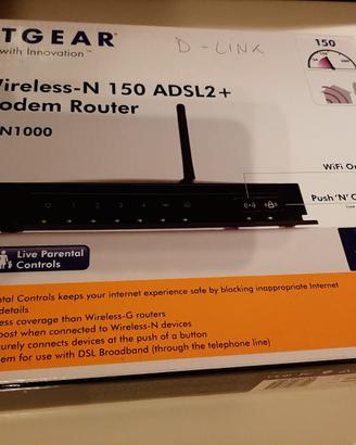 Modem/Router Netgear N150 ADSL2+ WiFi