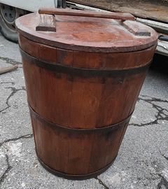 Vecchio tino / secchio in legno d'epoca vintage