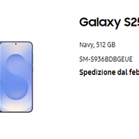 S25+ Plus / Ultra da sito Samsung, imballato