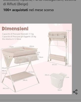 Fasciatoio per neonato
