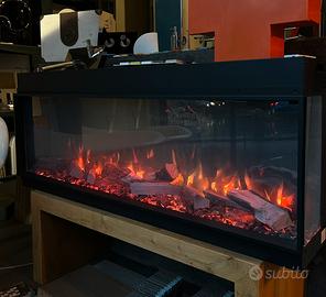 Camino Elettrico con produzione di aria calda