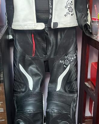 Tuta da motociclista in pelle donna