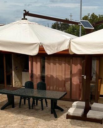 2 ombrelloni giardino