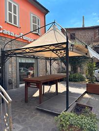 Gazebo in ferro battuto 4x3