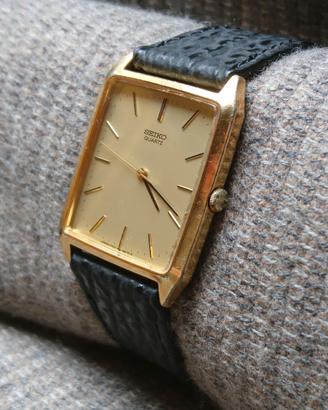 Orologio al quarzo placcato oro Seiko Chariot