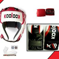 Kit Boxe completo: guanti+casco+bende+paradenti