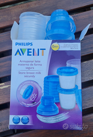 Philips avent contenitori vasetti latte materno