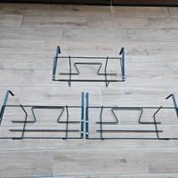 Set di 3 appendi vasi per il balcone con supporto