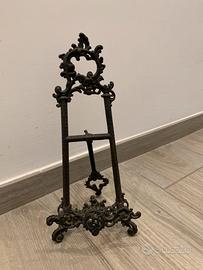 Cavalletto da tavolo in ottone brunito