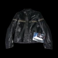 Giacca moto pelle AXO Vintage Nero con protezioni
