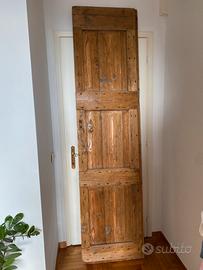 Porta antica, restaurata legno massello 1700 /1800