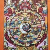 Thangka thanka tangka tibetano nepalese originale 