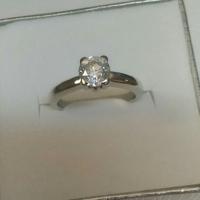 Anello solitario diamante naturale Ct 0,70
