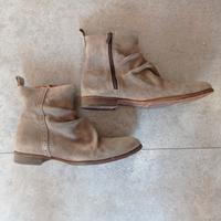 Tronchetti Stivaletti Chelsea pelle invecchiata