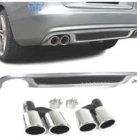 DIFFUSORE AUDI A4 B8 SEDAN AVANT 07-11 LOOK S LINE