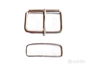 Fibbia a rullo  4 cm diam 4 mm con passante