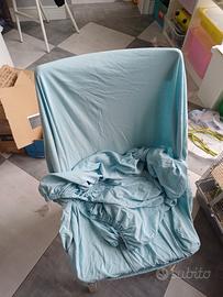 2 lenzuoli angoli Len ikea 80 x 130 azzurri