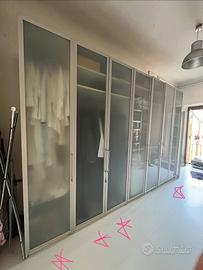 armadio Ikea componibile 4 ante vetro