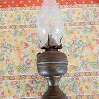 lampada vintage a petrolio fine 800 inizi 900