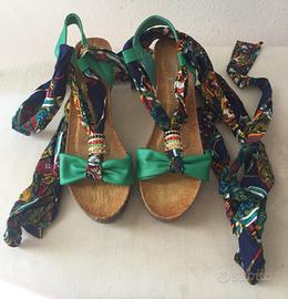 Sandali con zeppa donna ,numero 38